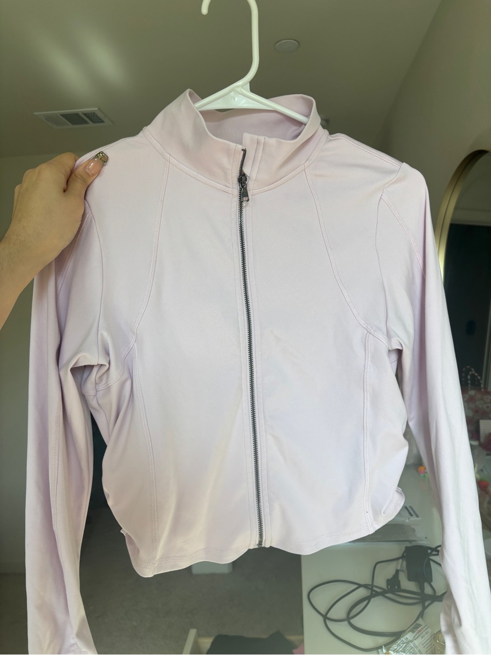 Gilly Hicks Light Pink Women's Zip-Front Jacket